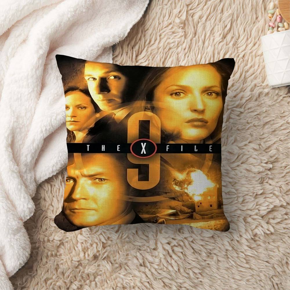 The X Files I WANT TO BELIEVE Movie Office Cushion Pillowcase Car Cushion Cover45X45CM Lumbar Pillowcase Sofa Pillowcover