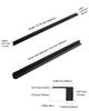 Kitchen cabinet furniture drawer pull 300 mm black 5PCS