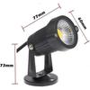 Conjunto de 4 Holofotes LED Cob Ajustáveis 5W 220V, Iluminação Externa(Branco frio