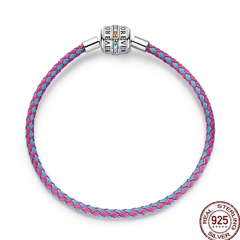 925 Sterling Silver 17-20CM Original Bracelets Heart Moon Sun Clasp Bead Charm Bracelet Fit DIY Charms Beads for Women Jewelrys