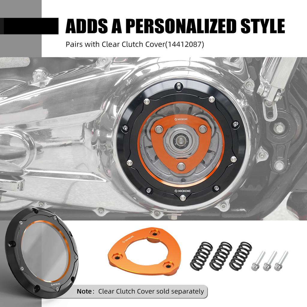 For Harley Street Glide FLHX Road Glide FLTRX 2017-2024 Road Glide/Street Glide/Special Clutch Cover & Clutch Pressure Plate