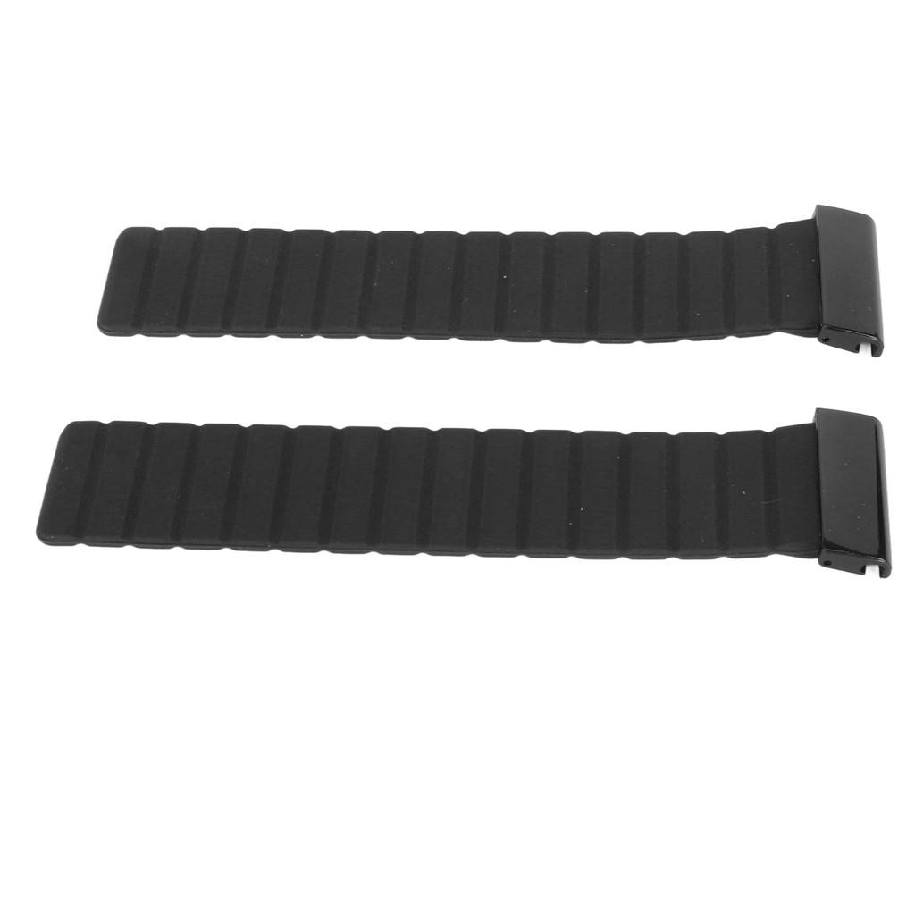 Magnetic Watch Band 26mm Sweat Proof Silicone Watch Strap Quick Release Watchband for Vertix 2 Black