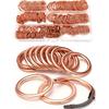 110pcs Copper-clad Cotton Gaskets, Compression Sealing Gaskets, Suitable for Automotive Oil Drain Plugs and Compression Washers.
