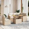 VidaXL Garden Lounge Set with Cushions 6 Pcs, Patio Sofas, Patio Furniture Set, Outdoor Furniture, Beige 3273081