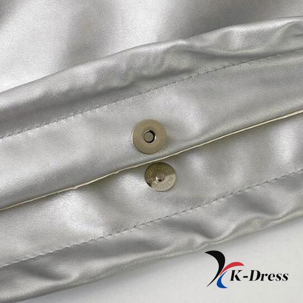 Poneck Ballet Core Fita Corrente Prata Bolsa de Ombro Grande