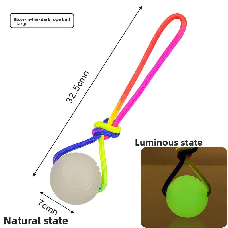 Pet Toy Balls, Rope Balls, Dog Interactive Toys, Reflective Rope Training, Dog Bite Force, Teeth Grinding, and Bite Resistance