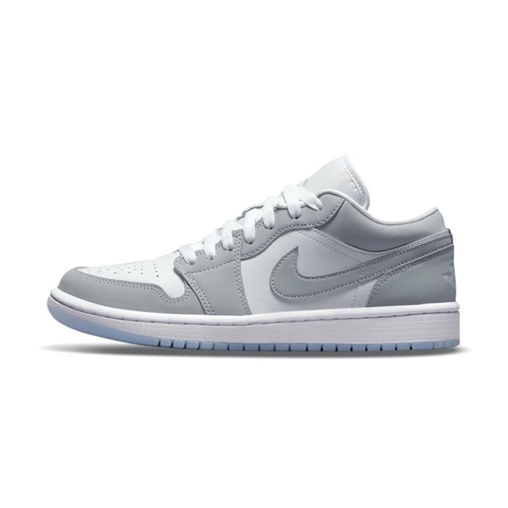 Jordan Air Jordan 1 Cushioning Slip Resistant Abrasion Resistant Low Top Vintage Basketball Shoes Women's Blue White DC0774-105(Team499-)