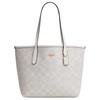 City 23 Gold Logo Klassische Blumen-Snap-Tragetasche Damen-Tote Chalk Glacier-White CN733-IMRFF
