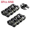 8x AN-8 AN8 16mm I.D Braided Fuel Oil Hose Line Separator Clamp Fitting Adapter