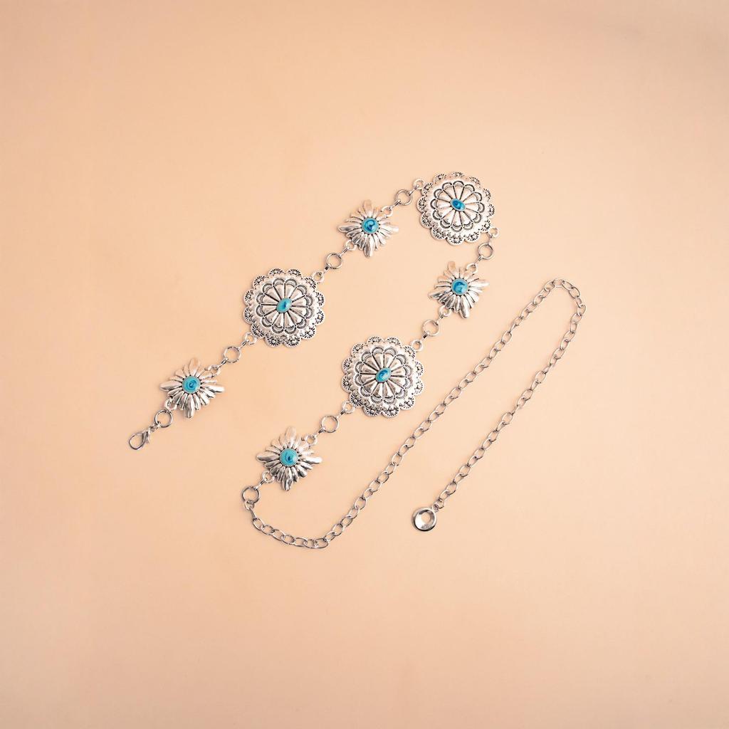 Songhua Stone Ethnic Style Ladies Fashion Waist Chain Accessory