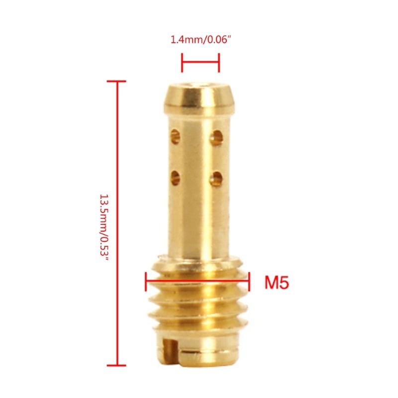 Motorcycle Carburetor Main Jets Injector Nozzle 8 Bleed Holes Pilot Jet Kit 10x
