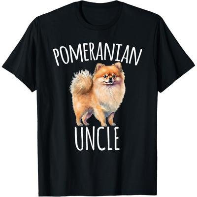 Pomeranian Uncle Dog Lover Men’s Funny T-Shirt