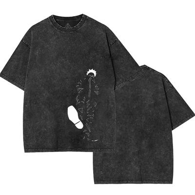 Gojo Satoru Jujutsu Kaisen Graphic T Shirt Men Women Short Sleeve Cotton Tshirts Retro Washed Tee Harajuku Casual Loose T-shirt