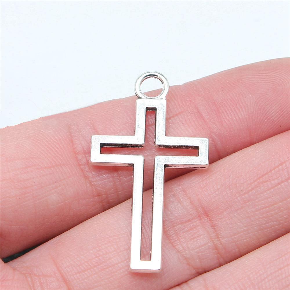 Large Crosses Detailed Religious Charm Antique Bronze Zinc Alloy Jewelry Making Supplies Necklace Making DIY Charms