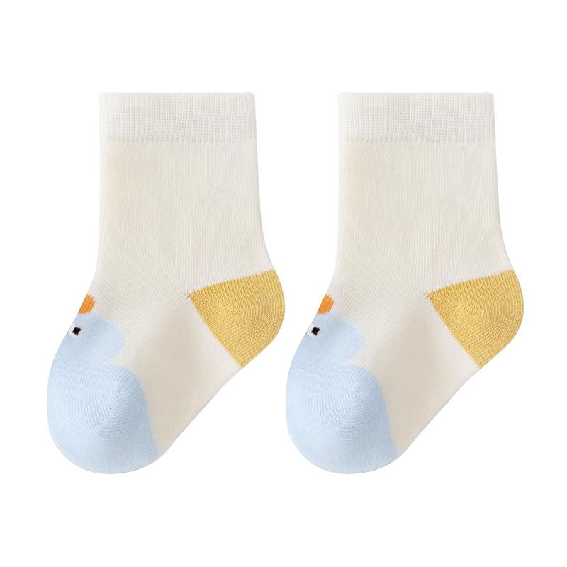 

Baby Socks Cotton Kids Tube Socks Girls Cute Color Block Cartoon Stripe Socks Toddler Boys Autumn L