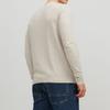 Men's Knitted Cotton Sweater with Round Neck JACK & JONES