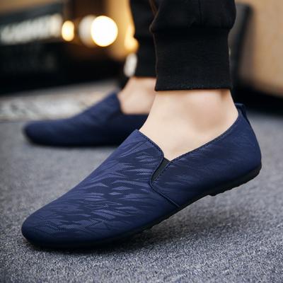 Mode Frühling Sommer Herren Canvas Schuhe Atmungsaktive Slipper Slip-On Mode Lässige Herren Flats Schuhe Bequeme Fahrschuhe Sneakers