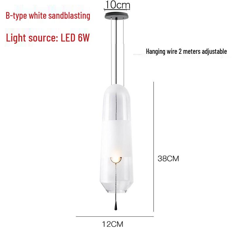 Nordic Minimalist Pendant Light: Elegant Designer Lighting for Restaurant, Bar, Bedroom, Stairwell, or Bedside