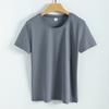Silk Cotton T Shirt For Women Summer Breathable Casual Relaxed Fit Plain Style
