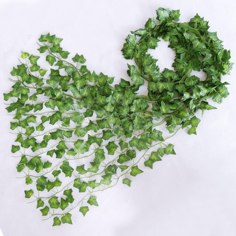 72-Leaf Dill Small Strip Sweet Potato Ivy Simulated Plant Vine Decorative Fake Flower Plastic Artificial Flower Green Leaf Vine