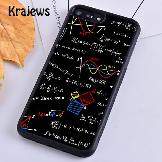 Krajews Brains Geek Science Math Physics Formulas Phone Case Cover For iPhone 17 Air 16 15 14 plus 11 12 13 pro max