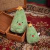 Festive Christmas Tree & Gingerbread Man Plush Cushion, New Year Gift & Wreath