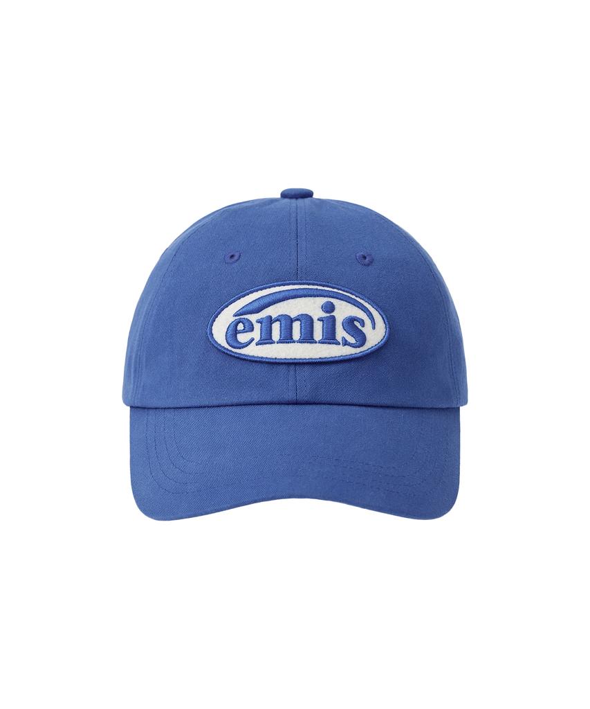 Imiseu Tone On Tone Wappen Ball Cap-Blue