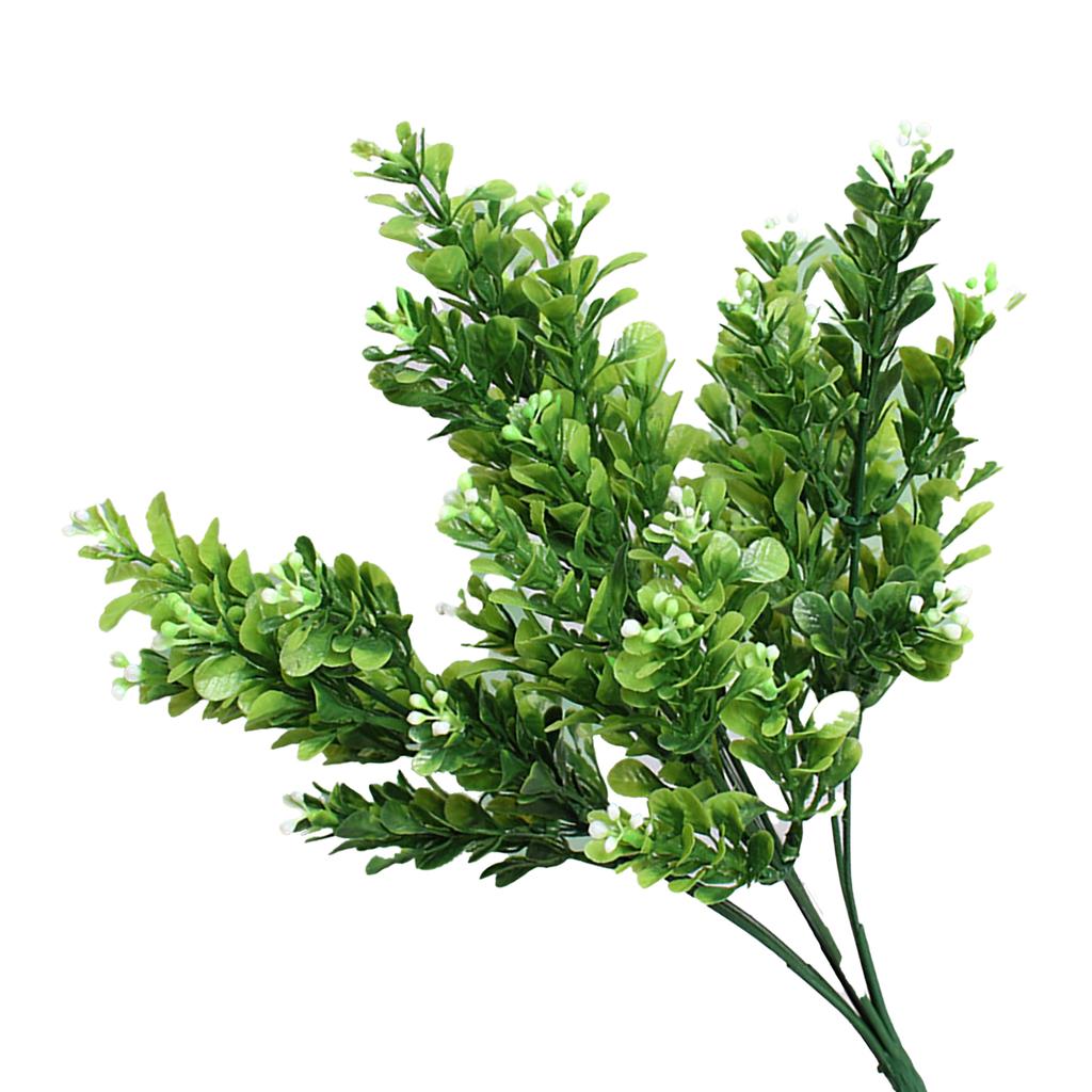 Artificial Flowers Plants Lifelike 7 Branches Plastic Decorative Fake Flowers Leaves for Home Garden Balcony Patio