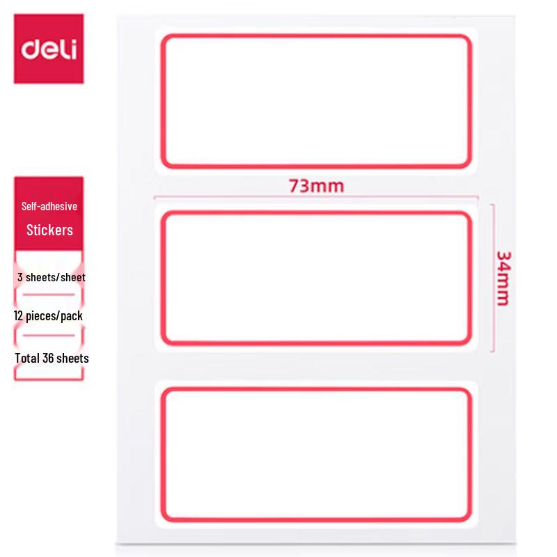 Deli Self-Adhesive Label Stickers