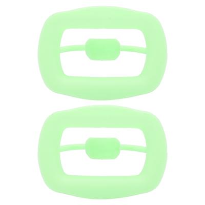 2pcs Silicone Cheek Retractor Reusable Portable Dental Mouth Opener for Oral InspectionLight Green