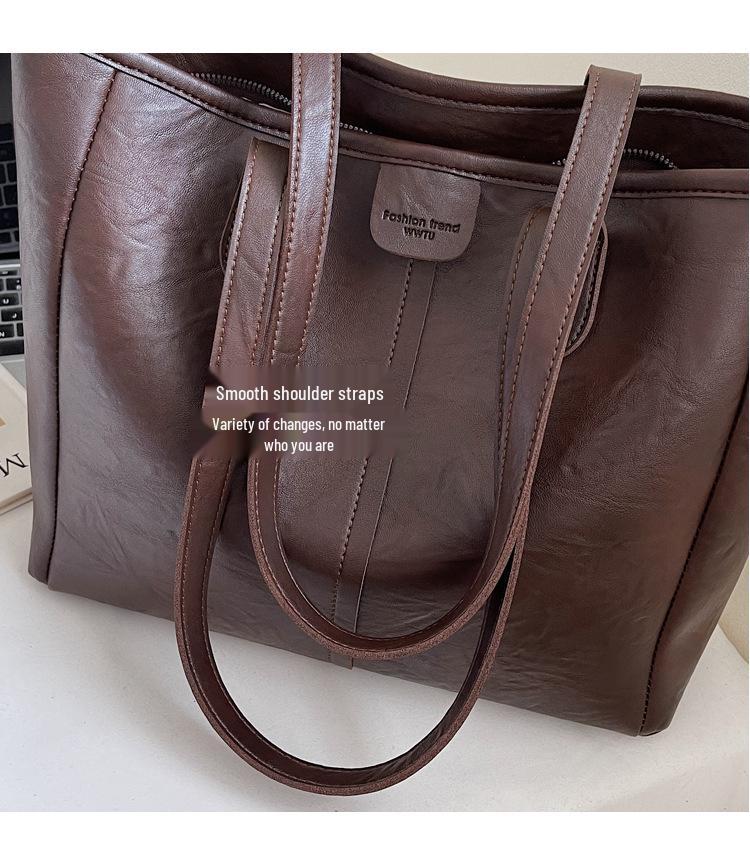 Trendy Women's Cross-Border Large Capacity Shoulder Tote Bag – Versatile Niche Design for Commuters