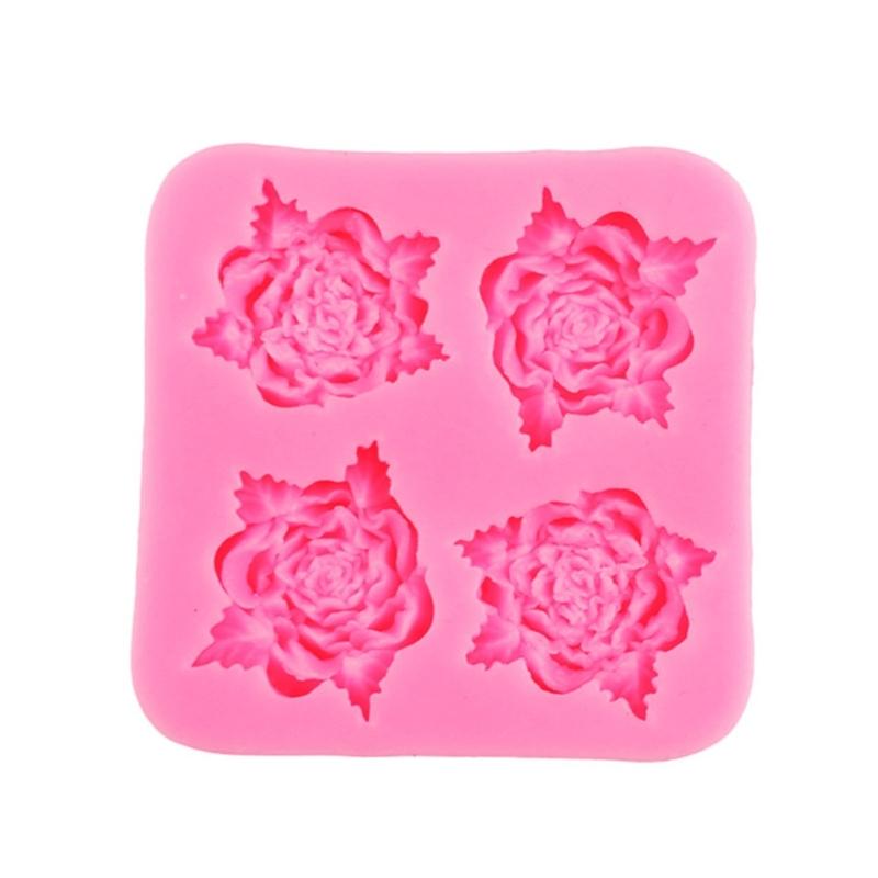 Mini-Blumen-Serie Silikonform DIY Handgemacht Fondant Kuchen Backen Schokolade Zucker Kuchen Werkzeuge Harz Ton Herstellung Form