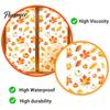 Waterproof PVC Window Art Watercolor Fall Static Clings, Maple Leaf & Pumpkin Removable Stickers, Autumn Seasonal Wall Decor Decal for Thanksgiving