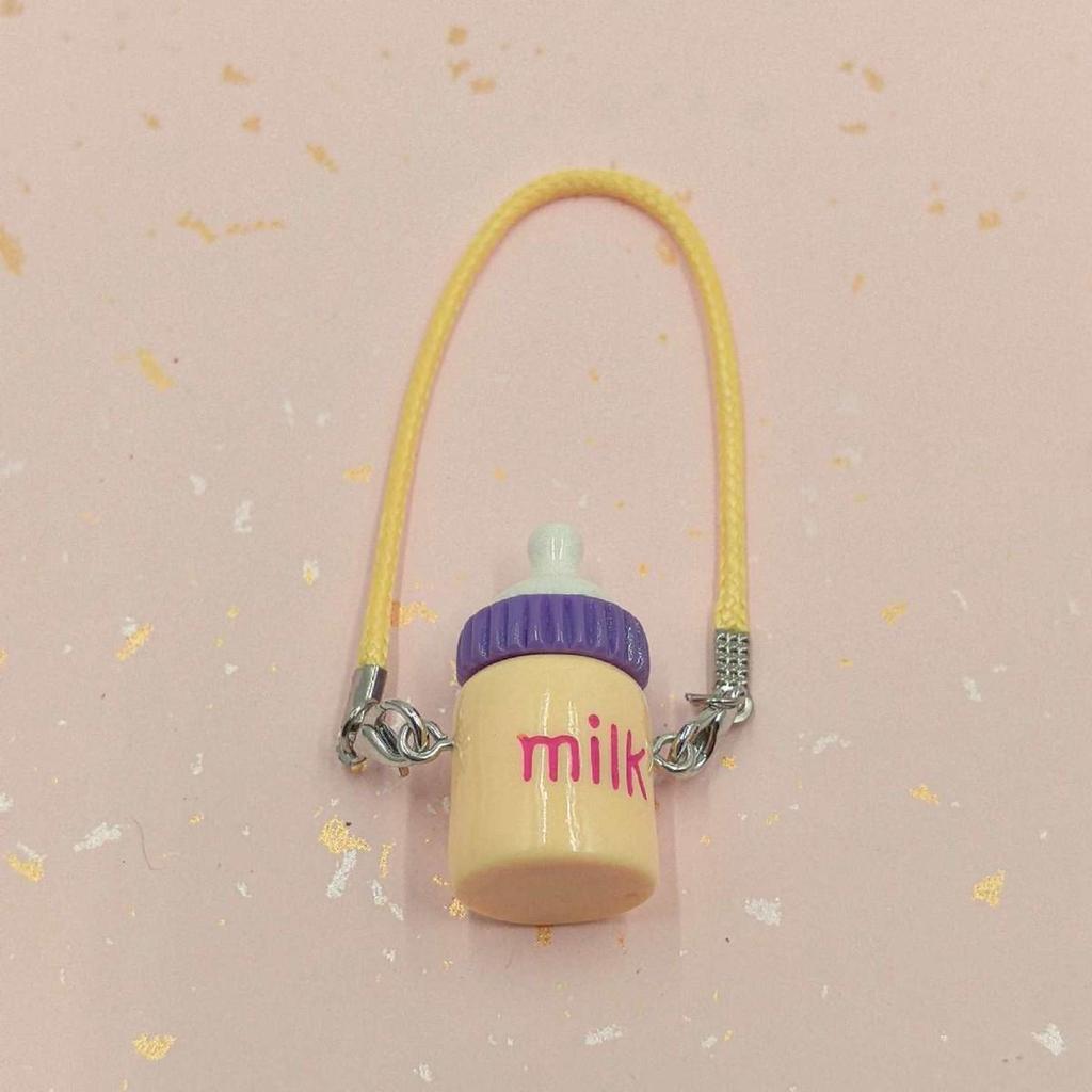 Miu-Style Dollhouse Miniature Accessories: Cute Kettle, Thermos, Milk Bottle, Pendant, Doll Figure, Crossbody Bag Ornament