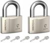 Set Of 2 Twins Nickel-Plated Brass Padlocks Secure Ksws S40 - Mp Klo 58467