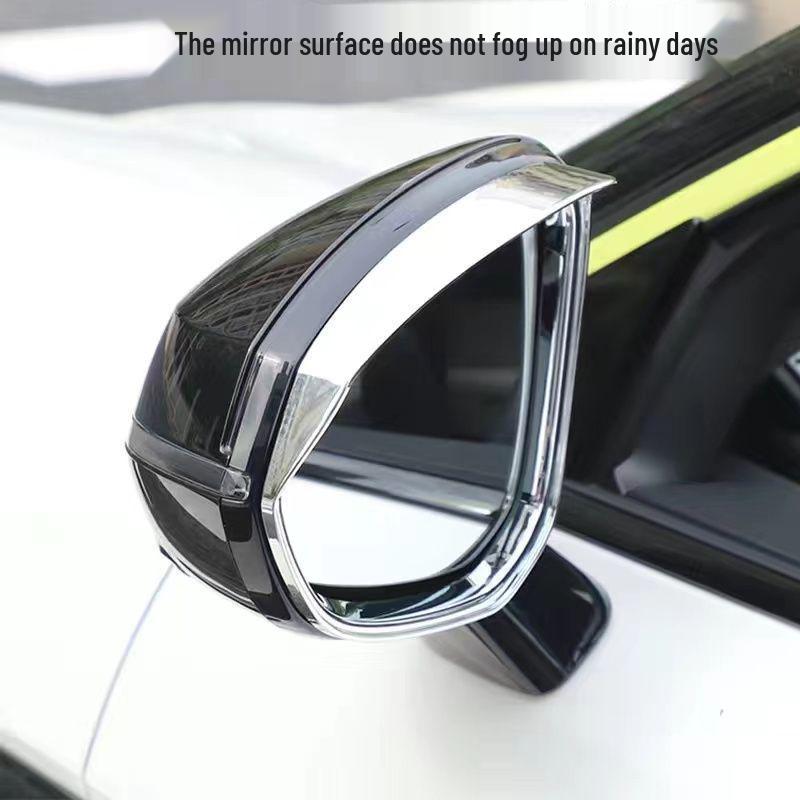 Lynk & Co 06 Rearview Mirror Chrome Rain Shield & Decorative Reflective Sticker