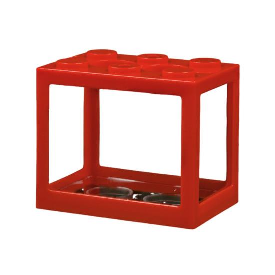 

Мини аквариум для петушка, штабелируемый строительный блок, крошечный аквариум, аквариум, прозрачный видимый прямоугольный маленький аквариум-куб для креветок, украшение