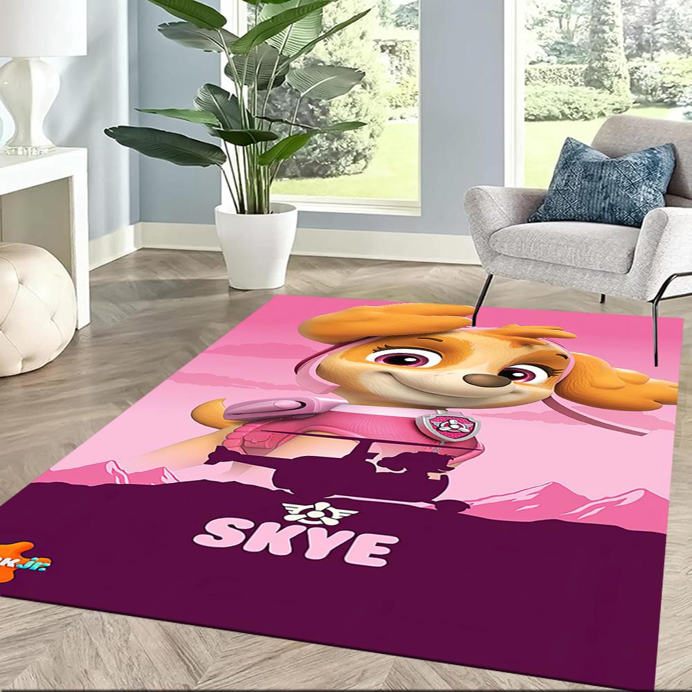 Paw Patrol Birthday Card Square rugs are a great choice for living rooms, bedrooms, home décor, and as gifts.