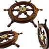 Brass Nautical - Ship Wheel Marine Shipwheel Nautical Ship's Wheel Yacht Wheel for Home Decoration (Rosewood, 24 Inches) EZ-WWTB-B7NE