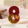 Iron Man Sequin Birthday Cake Topper – Festive Digital Candle with Colorful Design