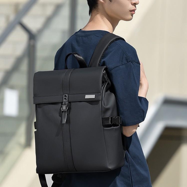 Men's Backpack Trendy and High-end Casual Backpack Flip Simple Travel Backpack Men's Backpack