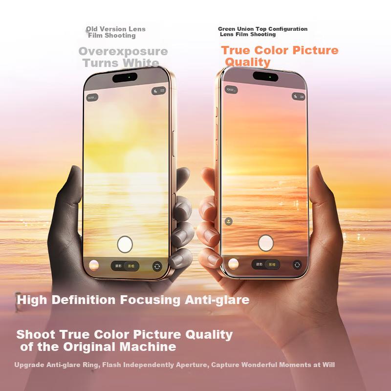 Full Coverage Lens Film for Apple 17 Pro Max, iPhone 17 Pro Max ReCamera Lens Protector, High Definition Full Coverage Anti-Scratch and Anti-WeMobile