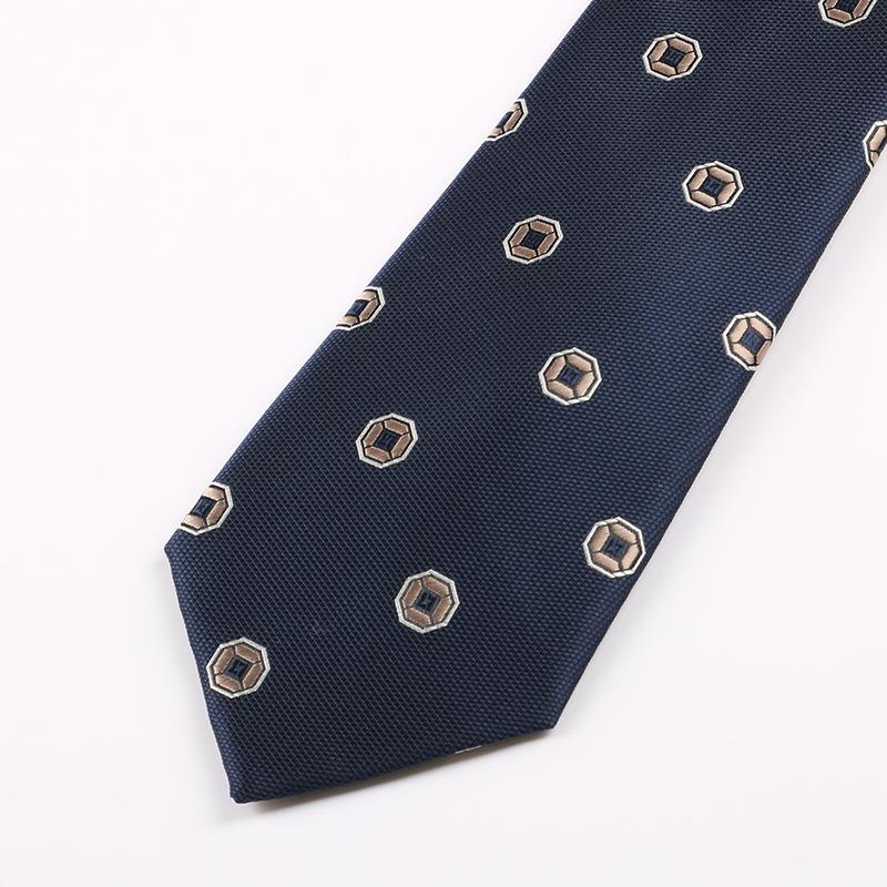 Male Groom Wedding Dress Business Suit Wedding Stripe Cashew Flower Ceremony Tie 8Cm Hand-Made