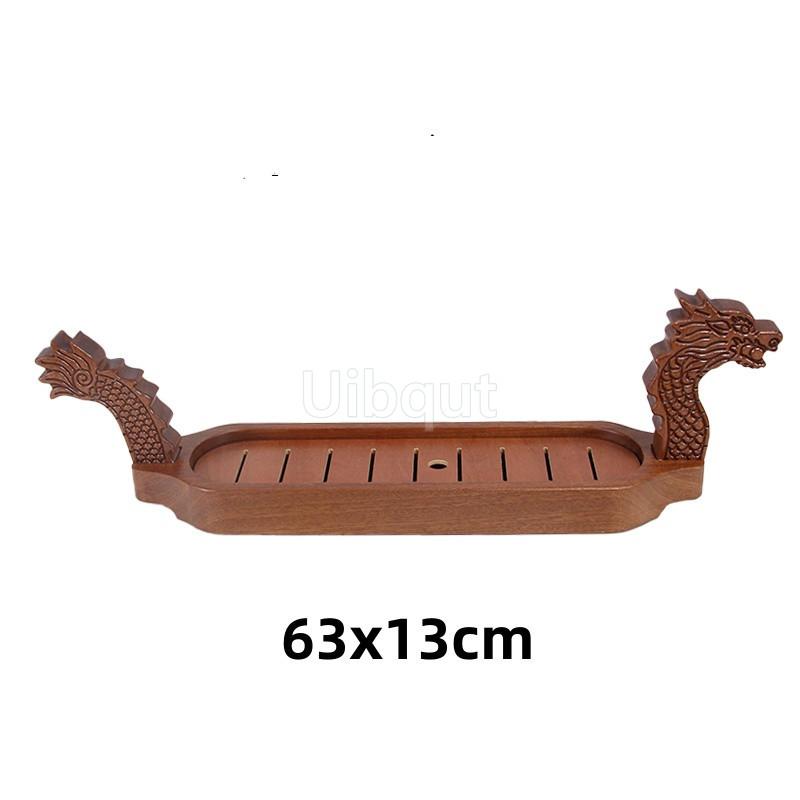 Wooden dragon boat dry ice seafeel boat buffet seafood platter table dish sushi creative dish bento boat sushi mat bento onigiri