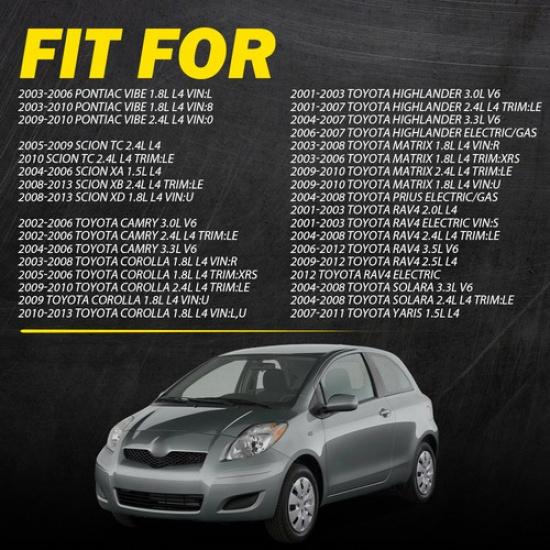 Exterior Door Handle For 2003-13 Corolla Toyota Smooth Black Front Left or Right