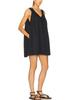 2026 European V-Neck Sleeveless Lace Patchwork Pleated Dress for Women