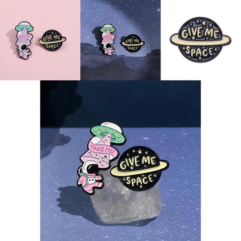 Character Whimsical Cartoon Astronaut Badge Delightful Brooch Everyone For