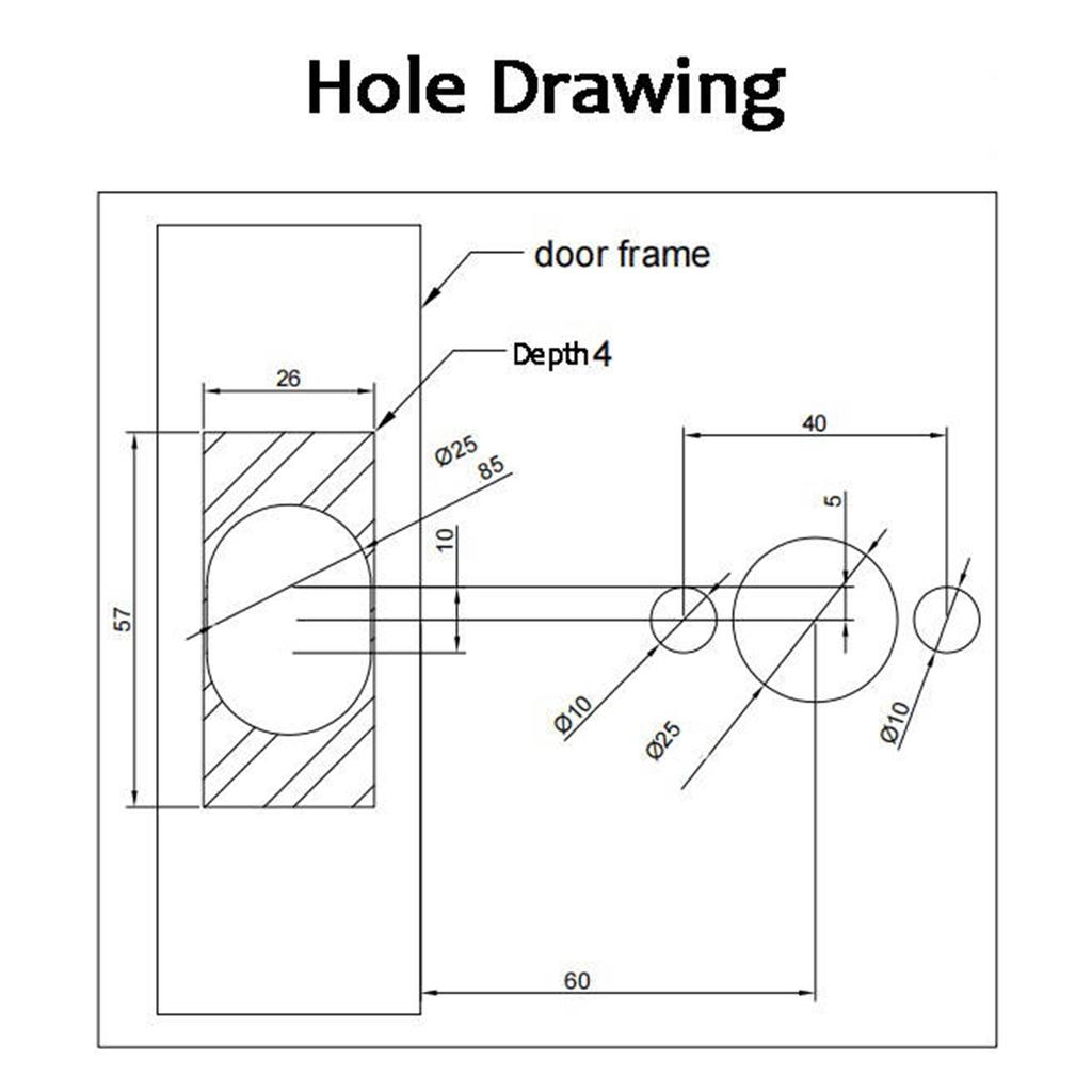 WAFU Fingerprint Door Lock 4 Unlocked Ways Tuya BT Connection APP Unlock Password Unlocking for