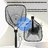 Collapsible Handle Fishing Net Fish Landing Net Saltwater Fishing Equipment Silicone Mesh for Safe Fish Catching