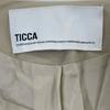 TICCA TBBA-032 Beige Wool Fur Collarless Coat Coat F beigeUsed